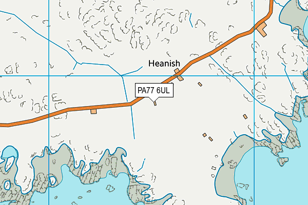 PA77 6UL map - OS VectorMap District (Ordnance Survey)