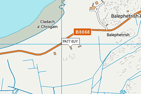 PA77 6UY map - OS VectorMap District (Ordnance Survey)