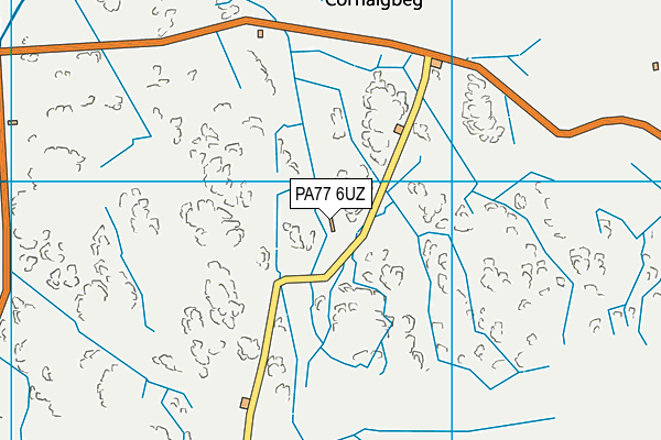 PA77 6UZ map - OS VectorMap District (Ordnance Survey)