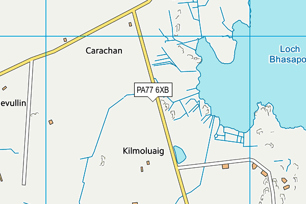 PA77 6XB map - OS VectorMap District (Ordnance Survey)