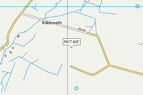 PA77 6XF map - OS VectorMap District (Ordnance Survey)