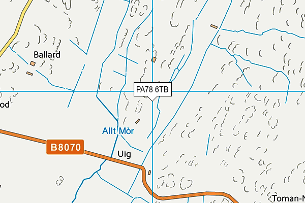 PA78 6TB map - OS VectorMap District (Ordnance Survey)