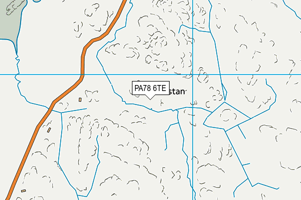 PA78 6TE map - OS VectorMap District (Ordnance Survey)