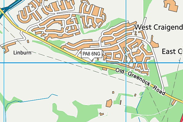PA8 6NG map - OS VectorMap District (Ordnance Survey)