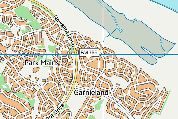 PA8 7BE map - OS VectorMap District (Ordnance Survey)