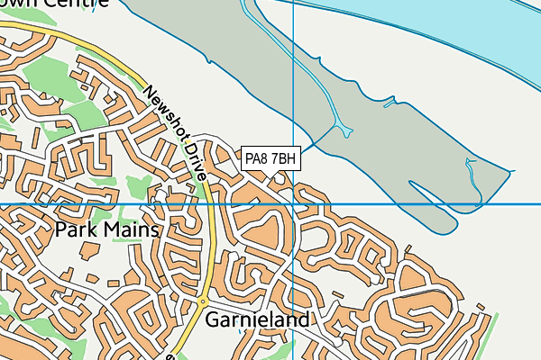 PA8 7BH map - OS VectorMap District (Ordnance Survey)