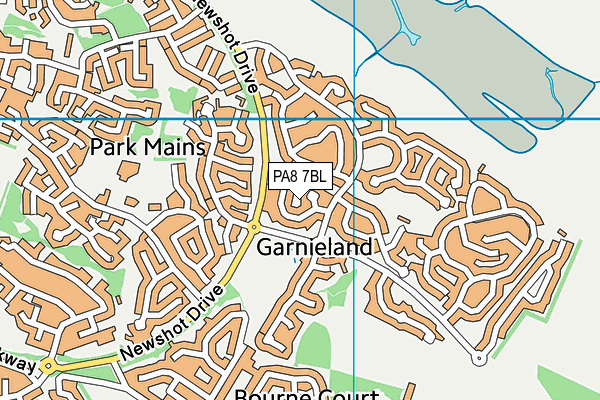PA8 7BL map - OS VectorMap District (Ordnance Survey)