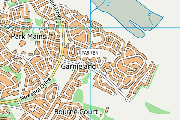 PA8 7BN map - OS VectorMap District (Ordnance Survey)