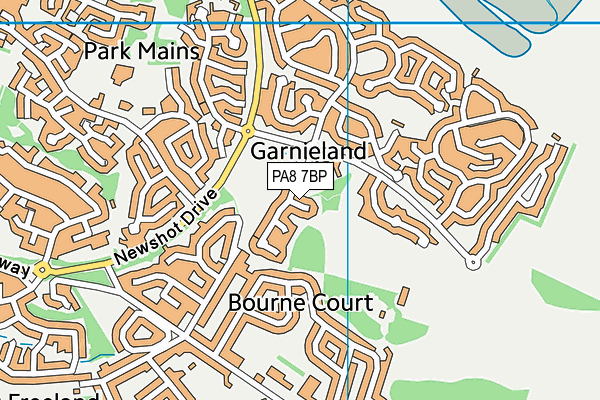 PA8 7BP map - OS VectorMap District (Ordnance Survey)