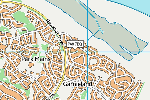 PA8 7BQ map - OS VectorMap District (Ordnance Survey)