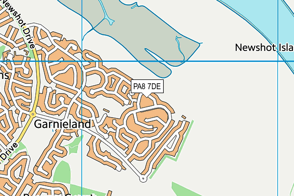 PA8 7DE map - OS VectorMap District (Ordnance Survey)