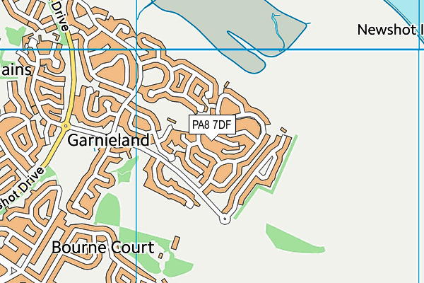 PA8 7DF map - OS VectorMap District (Ordnance Survey)