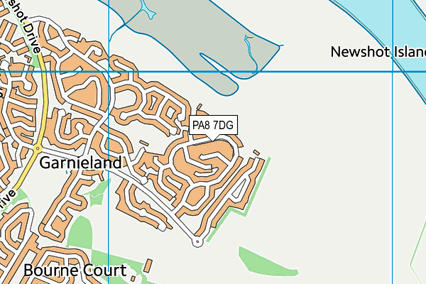 PA8 7DG map - OS VectorMap District (Ordnance Survey)