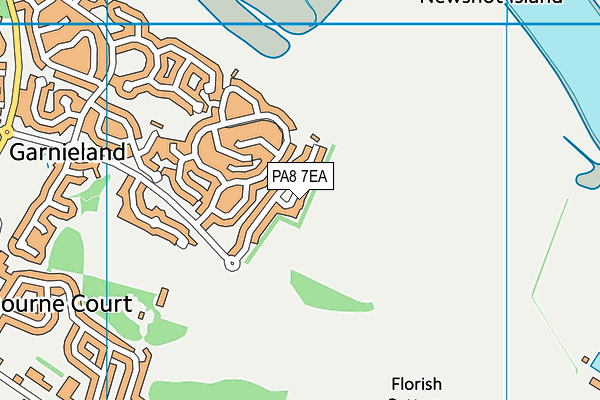 PA8 7EA map - OS VectorMap District (Ordnance Survey)