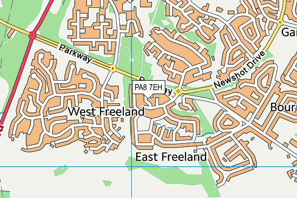 PA8 7EH map - OS VectorMap District (Ordnance Survey)