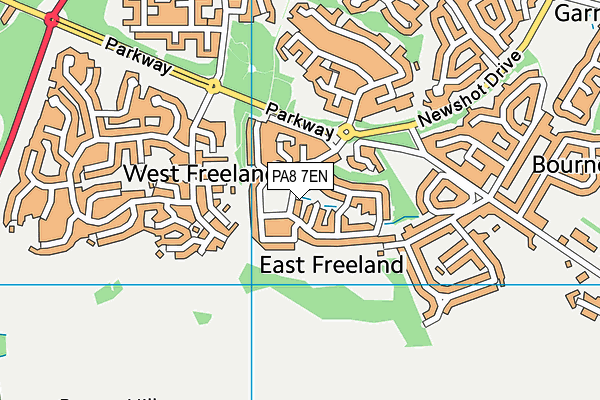 PA8 7EN map - OS VectorMap District (Ordnance Survey)