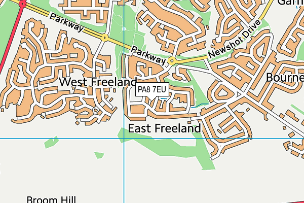 PA8 7EU map - OS VectorMap District (Ordnance Survey)