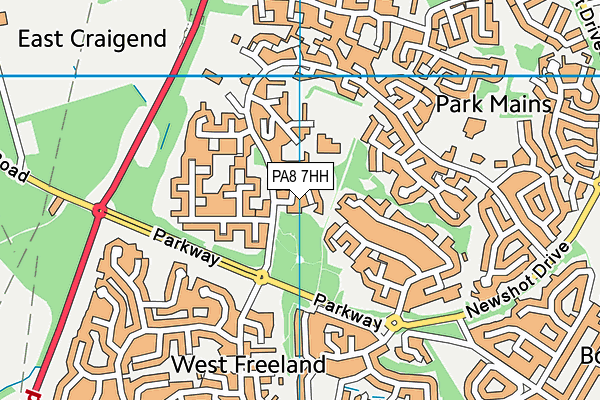 PA8 7HH map - OS VectorMap District (Ordnance Survey)