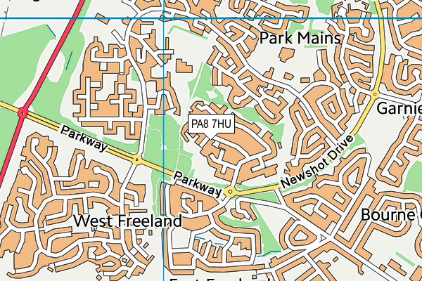 PA8 7HU map - OS VectorMap District (Ordnance Survey)