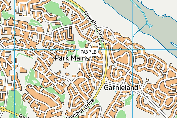 PA8 7LB map - OS VectorMap District (Ordnance Survey)