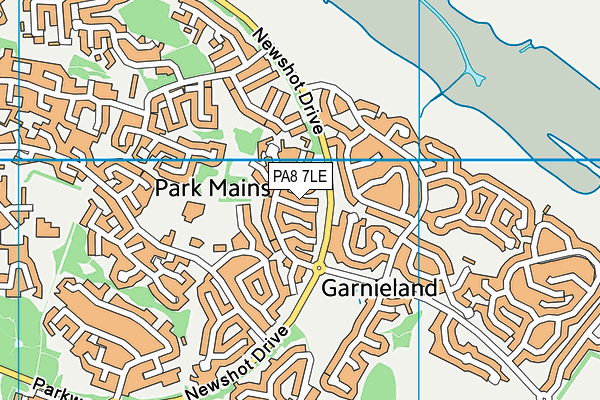 PA8 7LE map - OS VectorMap District (Ordnance Survey)