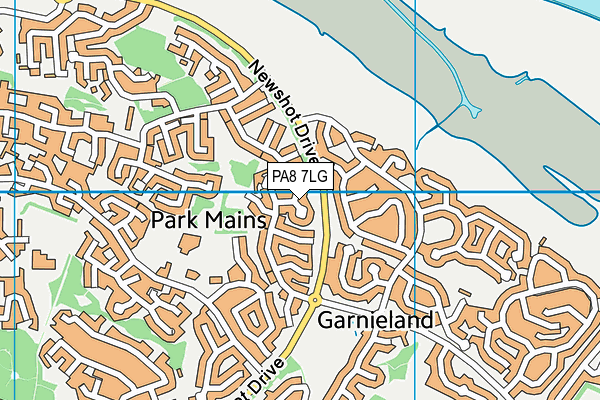 PA8 7LG map - OS VectorMap District (Ordnance Survey)