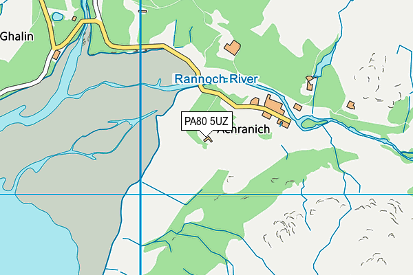 PA80 5UZ map - OS VectorMap District (Ordnance Survey)