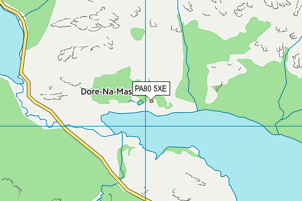 PA80 5XE map - OS VectorMap District (Ordnance Survey)