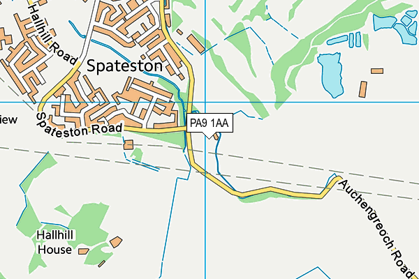 PA9 1AA map - OS VectorMap District (Ordnance Survey)