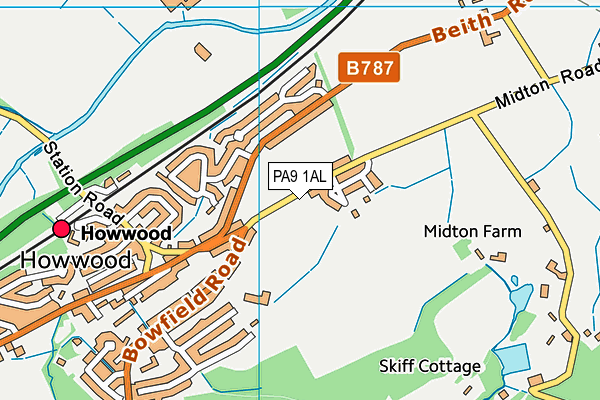 PA9 1AL map - OS VectorMap District (Ordnance Survey)