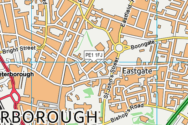 Trugym (Peterborough) (Closed) map (PE1 1FJ) - OS VectorMap District (Ordnance Survey)