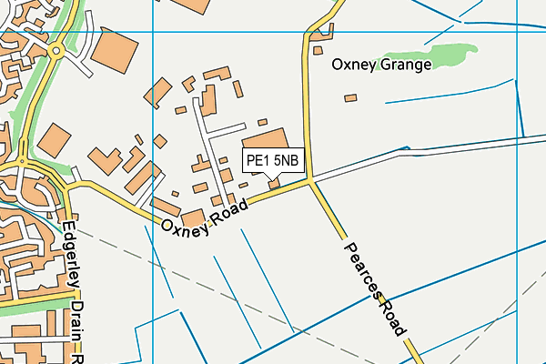 PE1 5NB map - OS VectorMap District (Ordnance Survey)