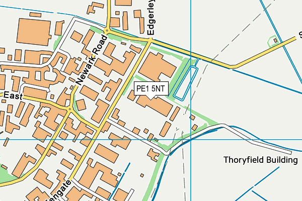 PE1 5NT map - OS VectorMap District (Ordnance Survey)