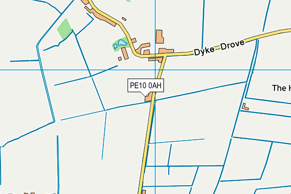 PE10 0AH map - OS VectorMap District (Ordnance Survey)