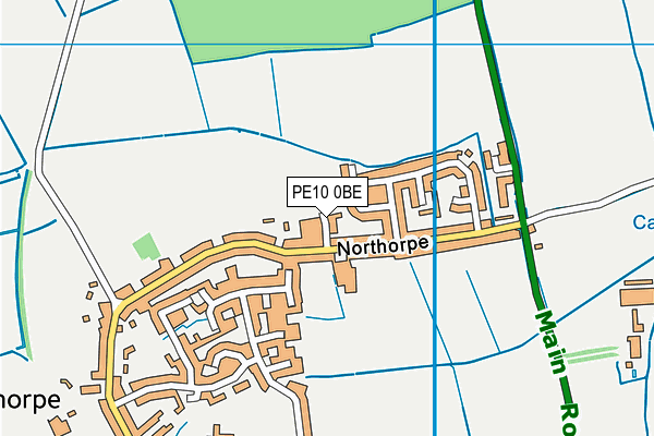 PE10 0BE map - OS VectorMap District (Ordnance Survey)