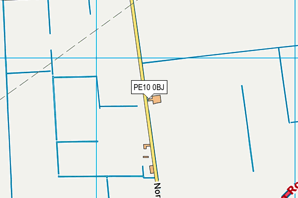 PE10 0BJ map - OS VectorMap District (Ordnance Survey)