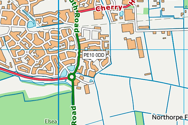 PE10 0DD map - OS VectorMap District (Ordnance Survey)