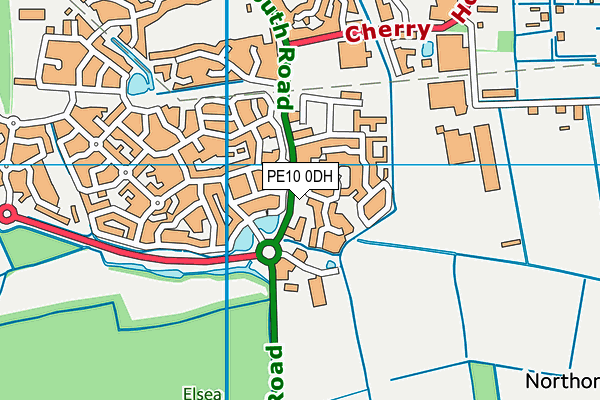 PE10 0DH map - OS VectorMap District (Ordnance Survey)