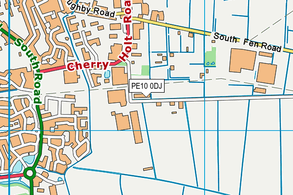 PE10 0DJ map - OS VectorMap District (Ordnance Survey)