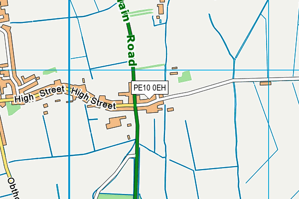PE10 0EH map - OS VectorMap District (Ordnance Survey)