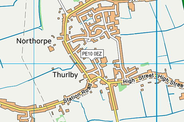 Thurlby Community Primary Academy map (PE10 0EZ) - OS VectorMap District (Ordnance Survey)