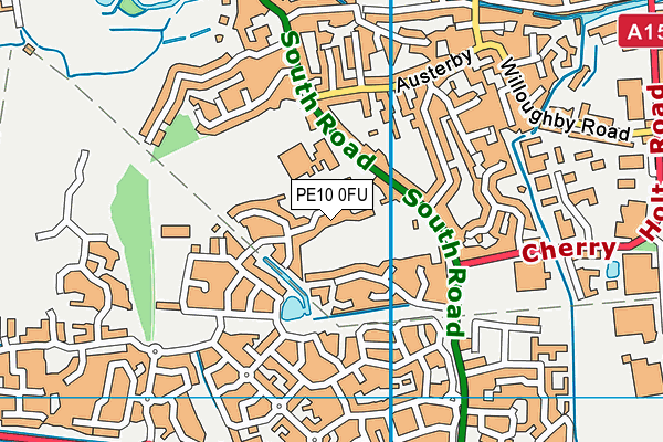 PE10 0FU map - OS VectorMap District (Ordnance Survey)