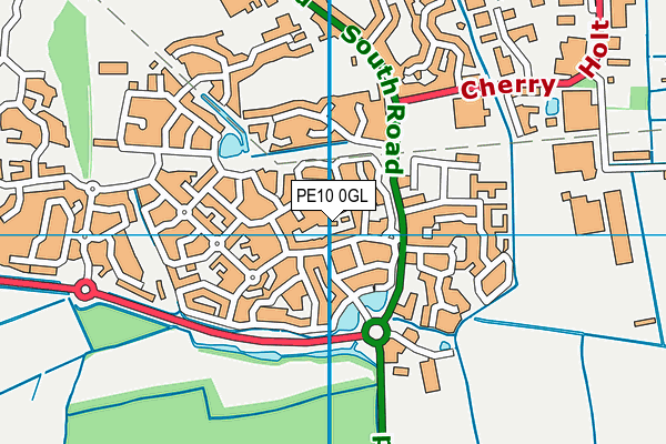 PE10 0GL map - OS VectorMap District (Ordnance Survey)