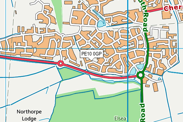 PE10 0GP map - OS VectorMap District (Ordnance Survey)