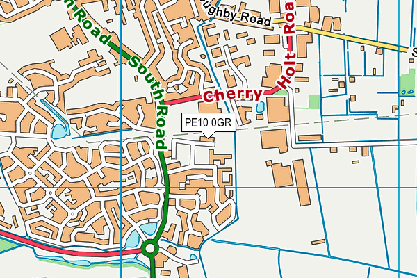 PE10 0GR map - OS VectorMap District (Ordnance Survey)