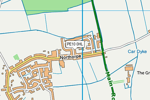 PE10 0HL map - OS VectorMap District (Ordnance Survey)