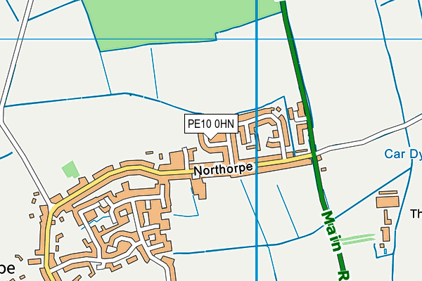 PE10 0HN map - OS VectorMap District (Ordnance Survey)