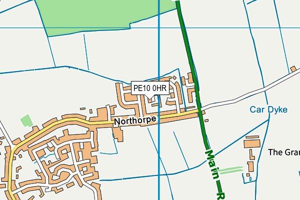 PE10 0HR map - OS VectorMap District (Ordnance Survey)
