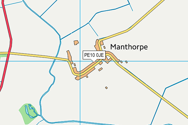PE10 0JE map - OS VectorMap District (Ordnance Survey)