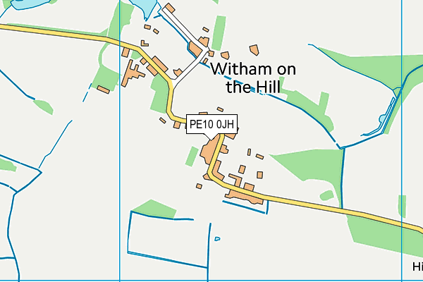 PE10 0JH map - OS VectorMap District (Ordnance Survey)